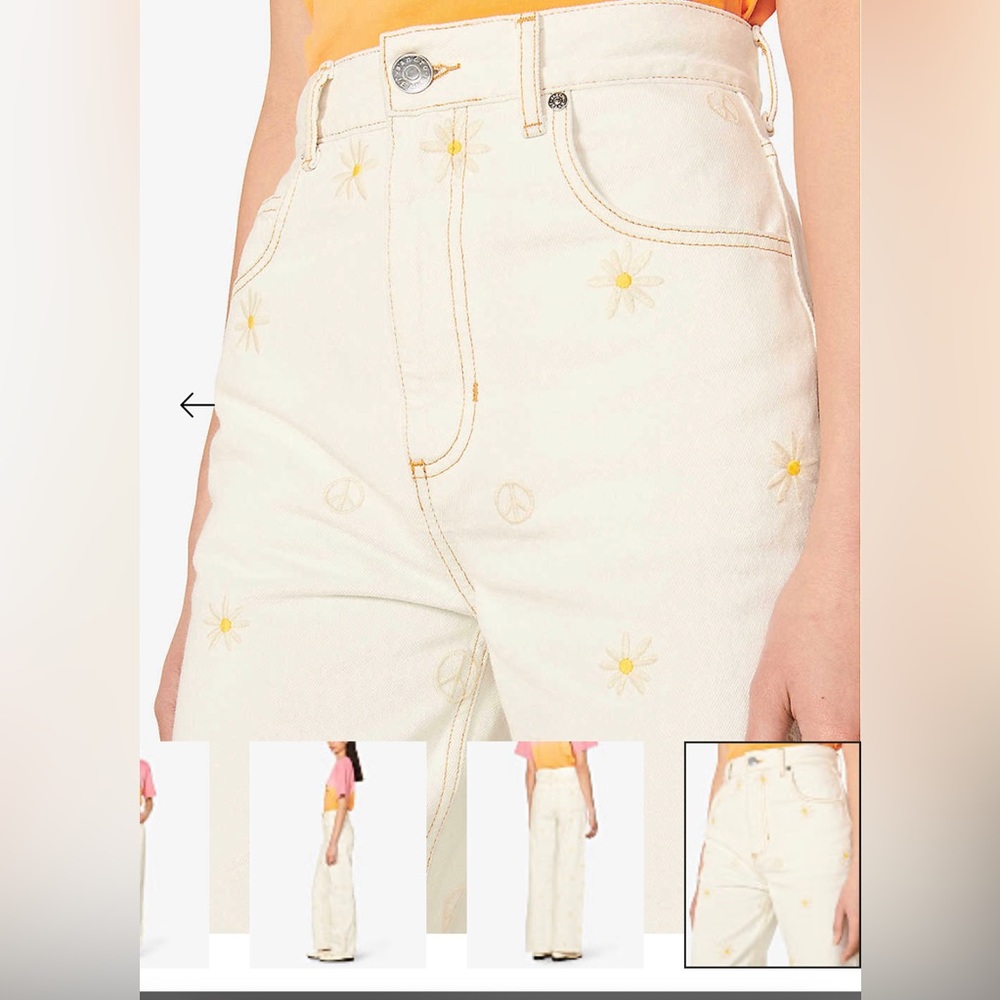 Sandro - Cyranique embroidered jeans